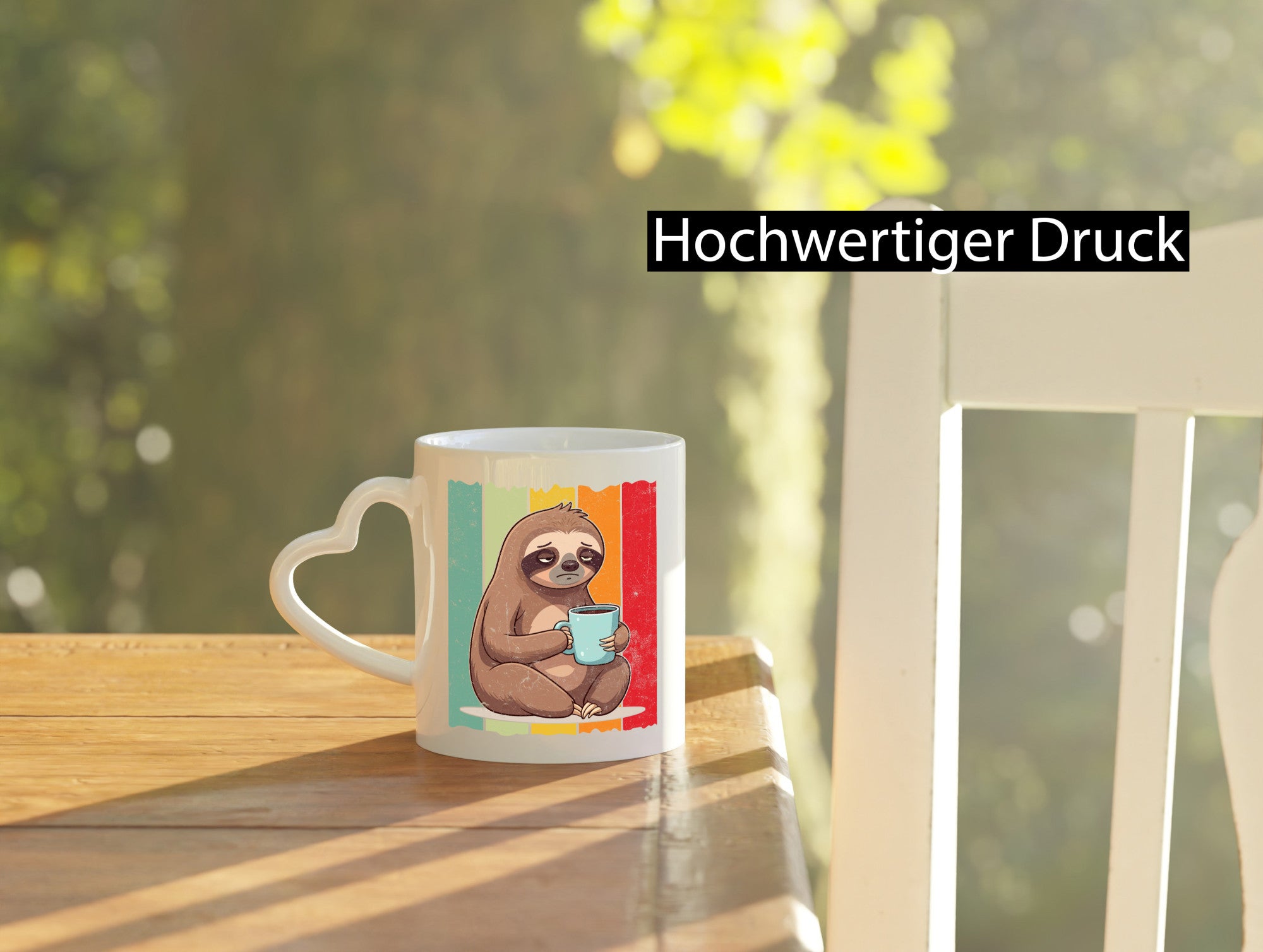 Bevor du fragst nein | Faultier Kaffee Ich hasse Menschen lustig Tierliebhaber