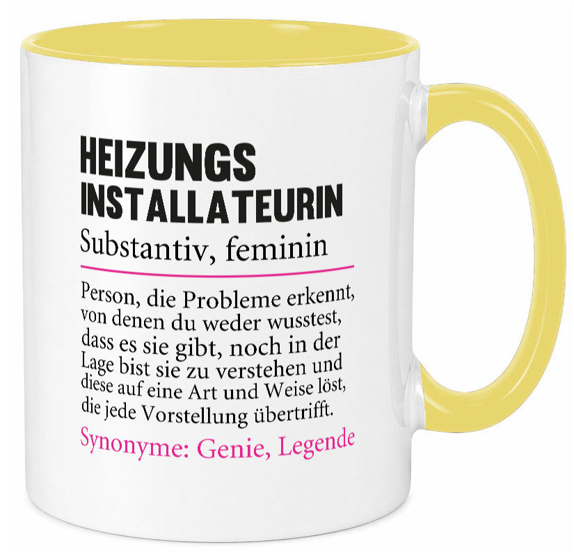 Heizungsinstallateurin | Beruf Spruch Heizung Geschenkidee Arbeit Kollegen Büro