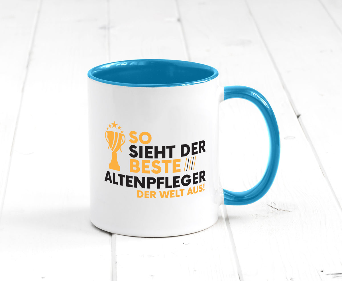 Der Weltbeste Altenpfleger | Pflegepersonal Altenheim lustig Humor Geschenkidee Tasse