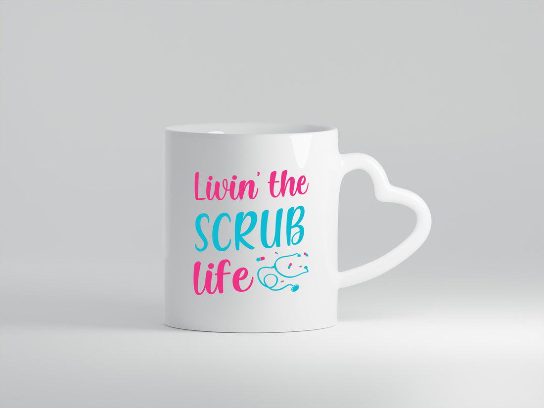 Livin the Scrub life | Stethoskop Tabletten Geschenkidee Humor Tasse