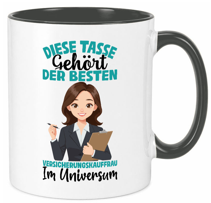 Im Universum: Versicherungskauffrau | Kauffrau lustig Humor Geschenkidee Tasse
