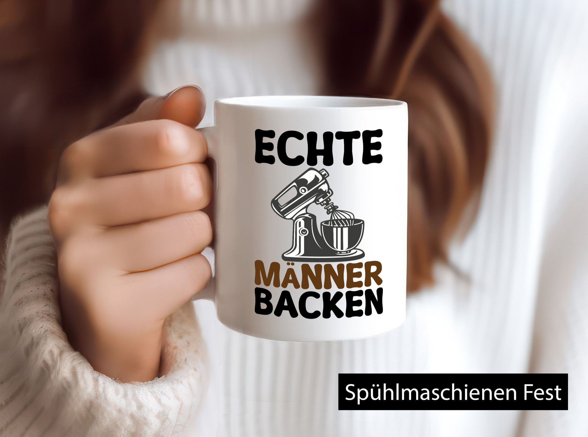 Echte Männer Backen | Bäcker Kuchen Geschenkidee Humor Tasse