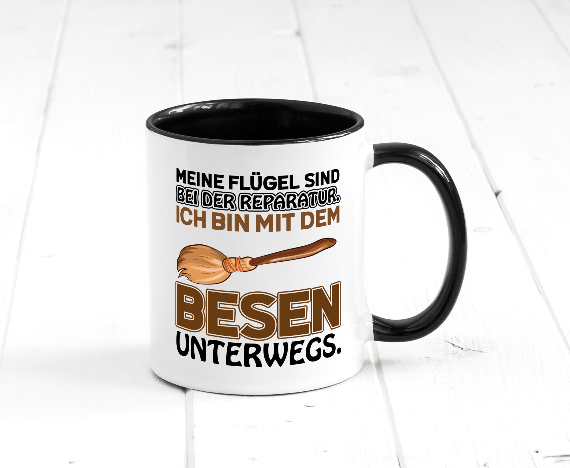 Flügel Reperatur lustig Humor Geschenkidee Geschenk Tasse