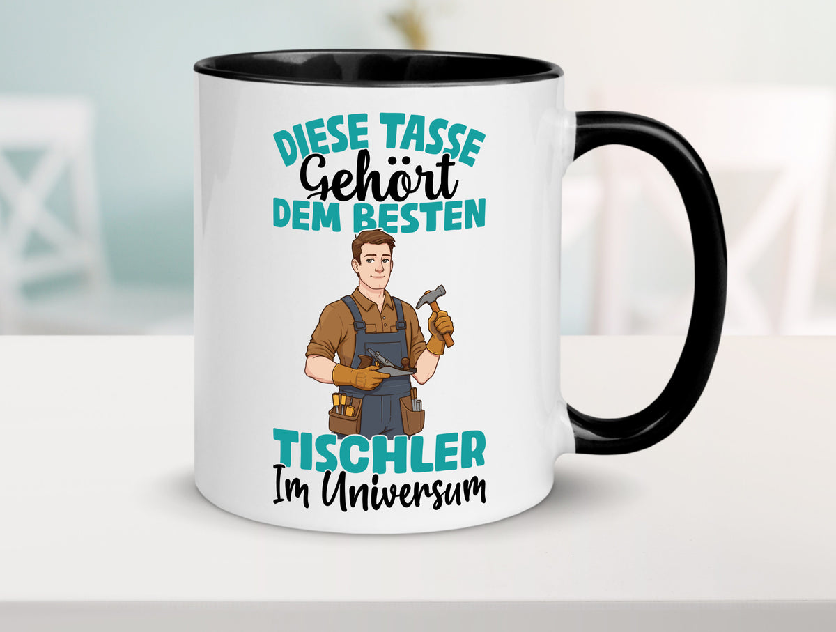 Im Universum: Tischler | Handwerk Beruf Tischlerei Geschenkidee Arbeit Kollegen Tasse