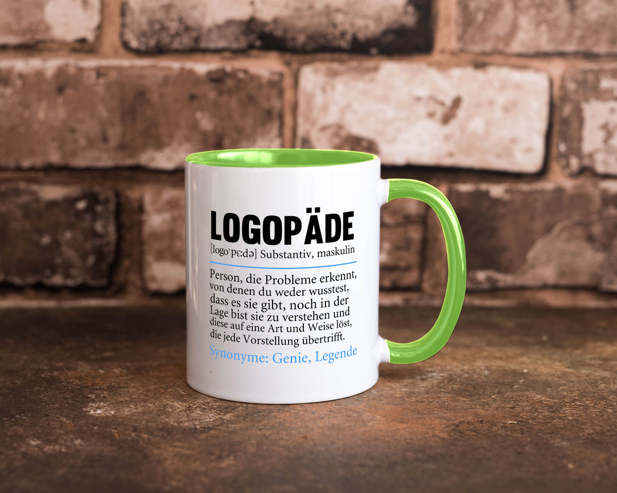 Logopäde | Spruch lustig Sprachtherapie Beruf lustiger Geschenk Arbeit Kollegen Tasse