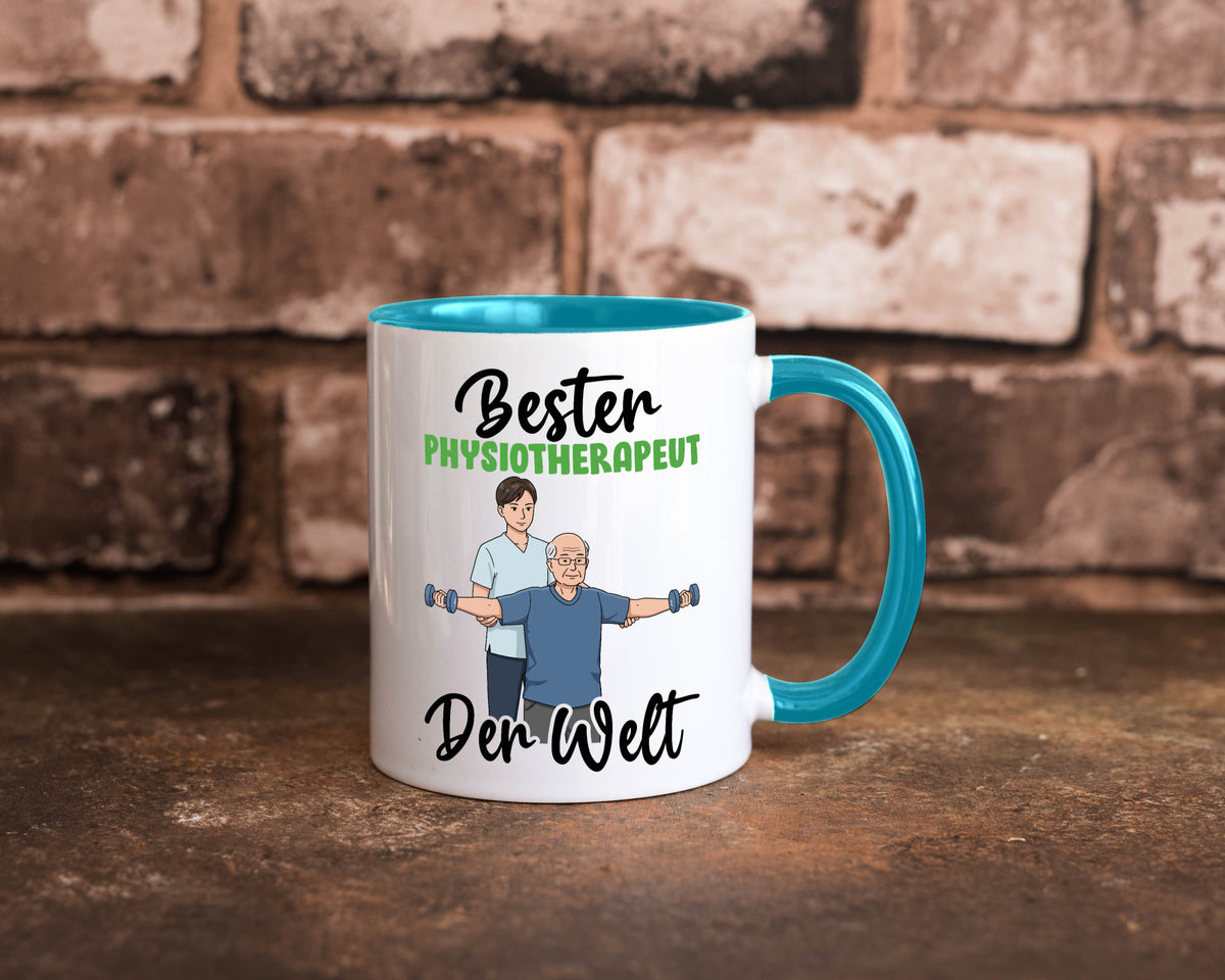 Bester Physiotherapeut v3 Geschenk Humor Geschenkidee lustiger Spruch Tasse