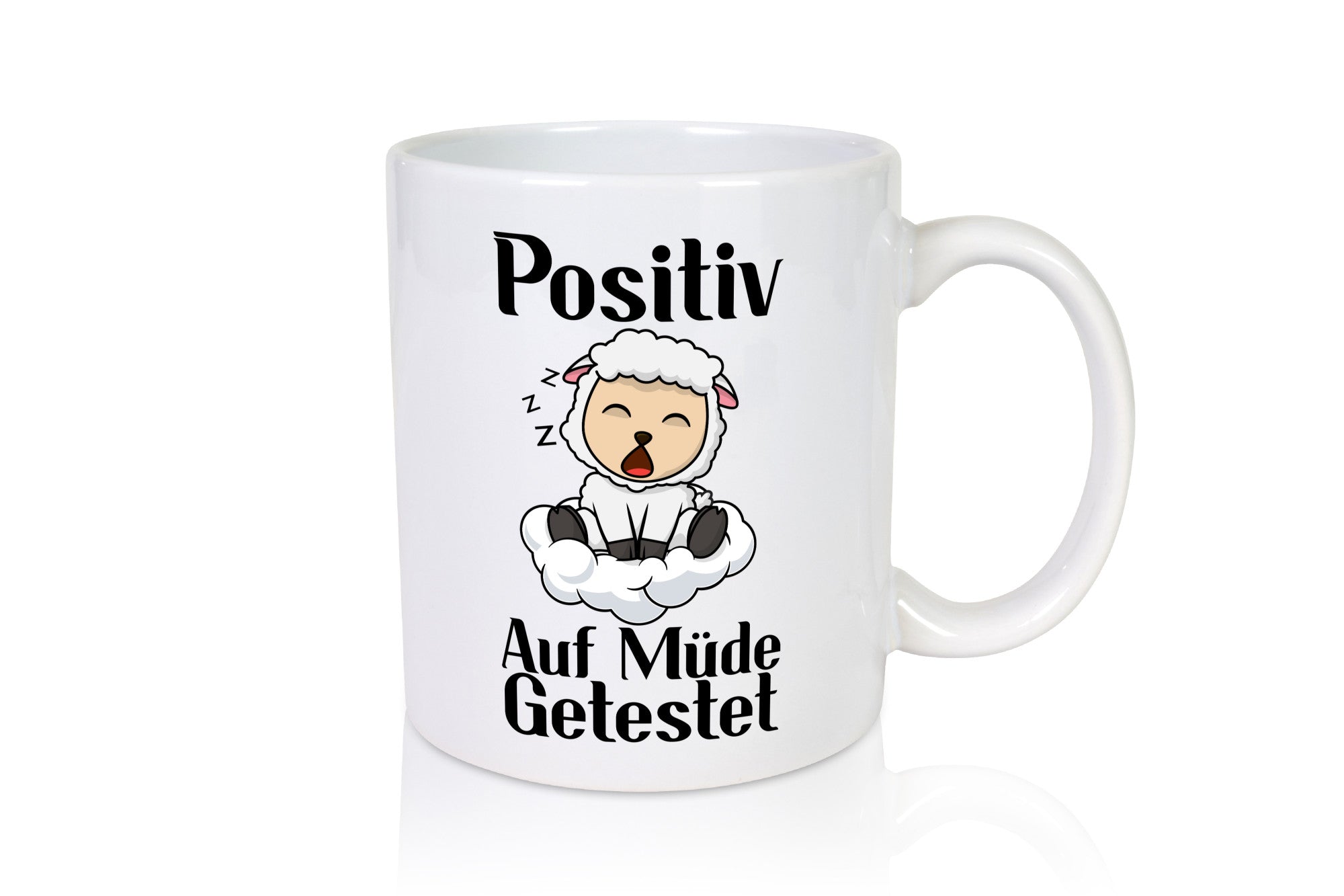 Positiv auf müde getestet | Schlaf Schaf Schlafen Geschenkidee Humor Tasse