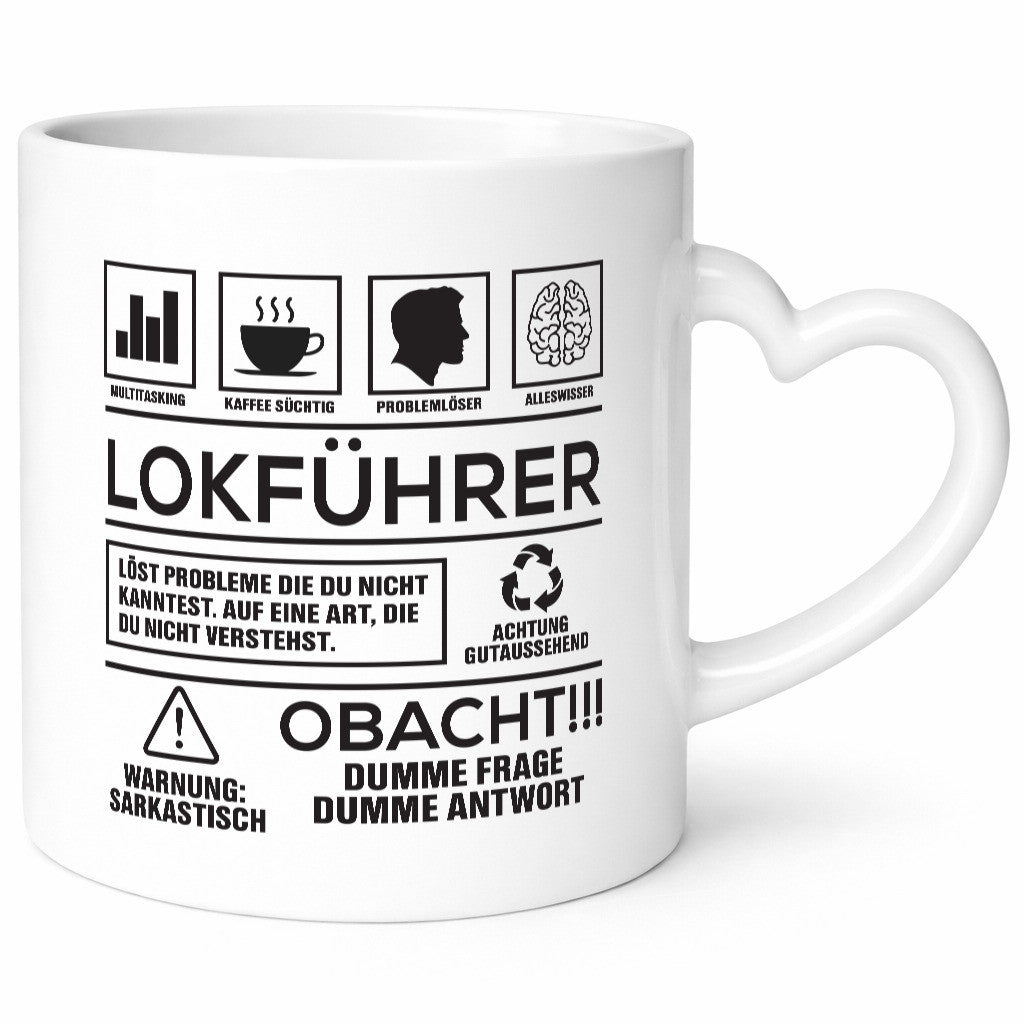 Achtung Probleme Lokführer | Zug Beruf lustiger Spruch Geschenk Arbeit Kollegen