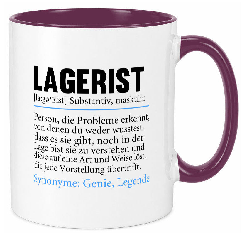 Lagerist | Spruch Beruf Lageristen Lager Arbeiter lustiger Geschenk Arbeit Tasse