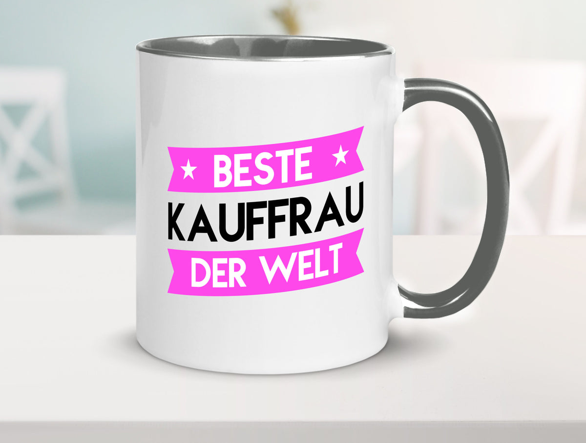 Beste Kauffrau | Kauffrauen Geschenkidee Humor Tasse