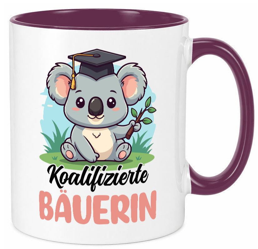 Koalifizierte Bäuerin | Bauernhof Landwirtschaft lustiger Spruch Geschenk Humor Tasse