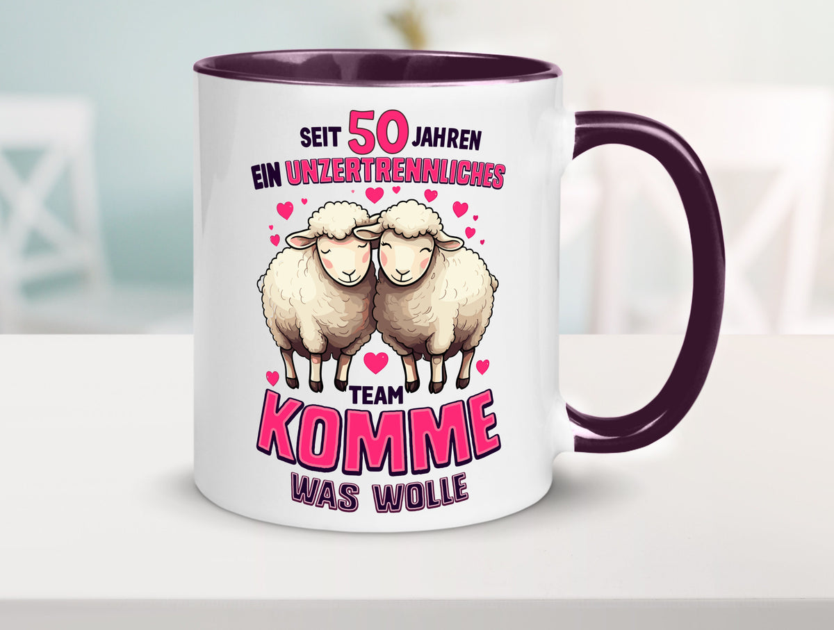 50 Jahre Verheiratet | ein Team Ehepaar Geschenk Humor Geschenkidee lustiger Tasse