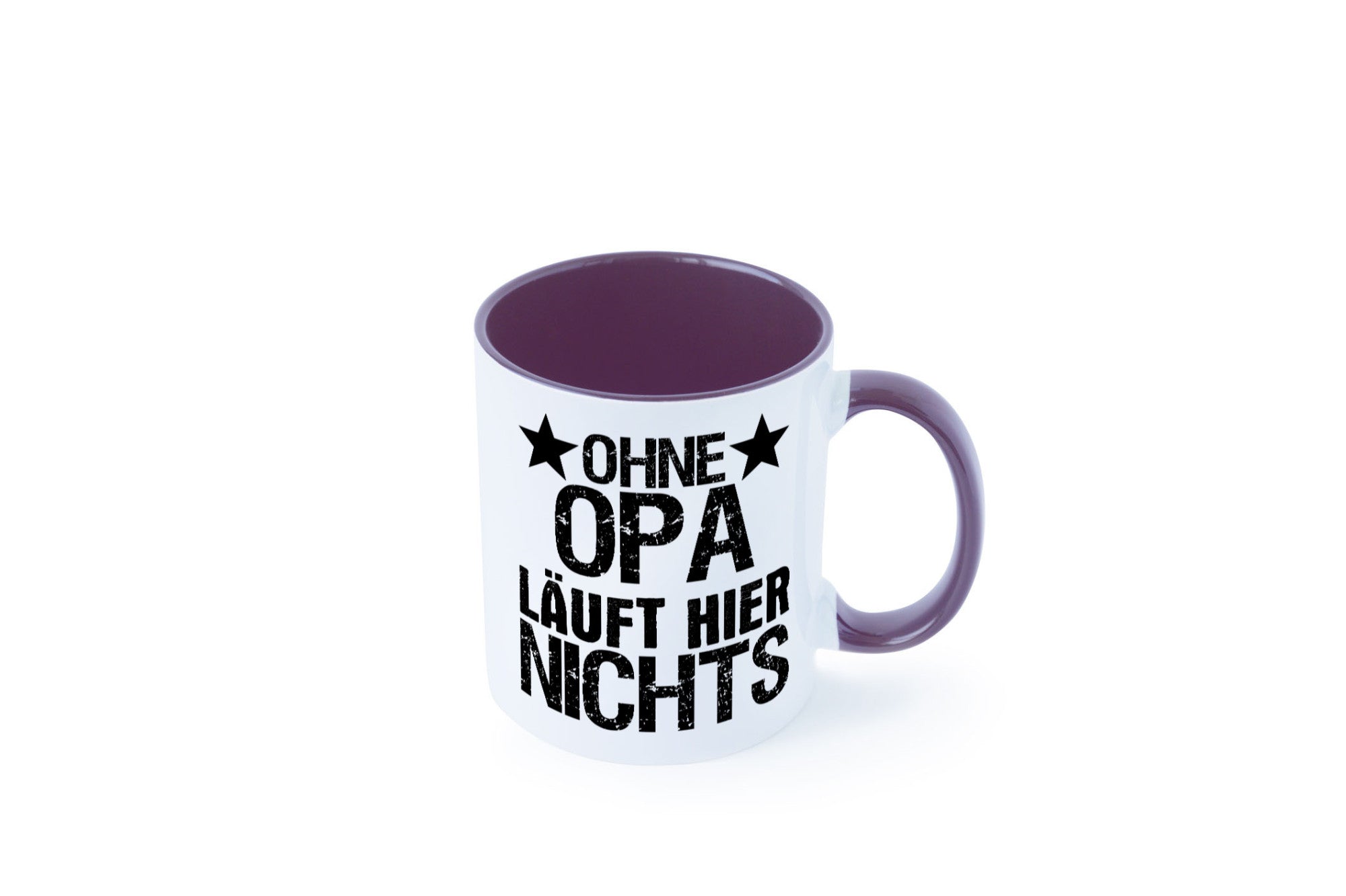 Ohne Opa läuft hier nichts | Sterne Geschenkidee Familie Humor Tasse