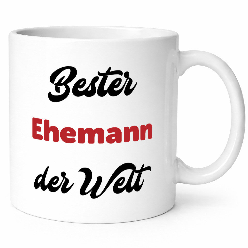 Bester Ehemann der Welt | Ehepaar Geschenkidee Humor Tasse