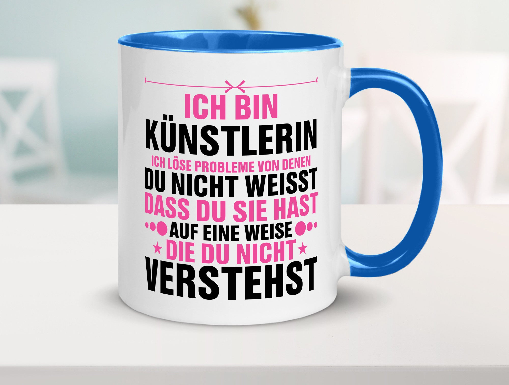 Löse Probleme: Künstlerin | Kunst v2 Geschenkidee Humor Tasse