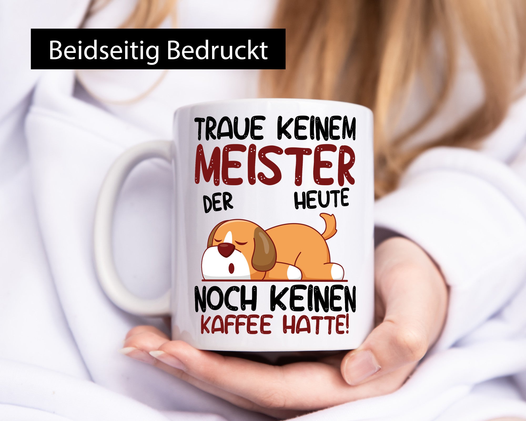 Traue keinem Meister | Meisterbrief lustig Humor Geschenkidee Geschenk Tasse