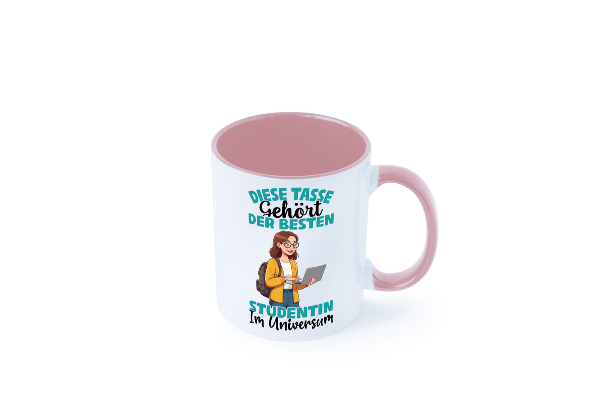 Im Universum: Studentin | Uni Studium Universität Geschenk Humor Geschenkidee Tasse