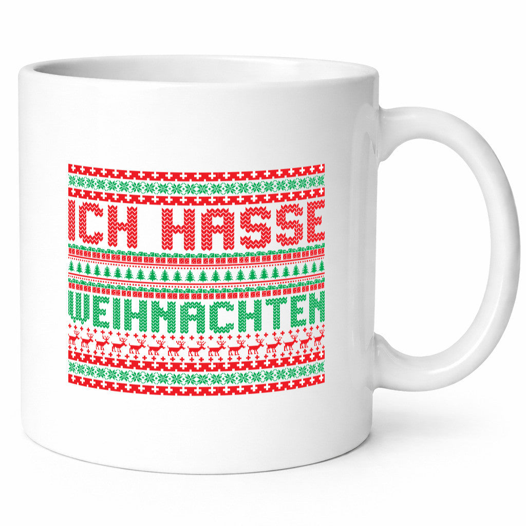 Ich Hasse Weihnachten | Ugly Christmas anti v2 Humor Geschenkidee Tasse