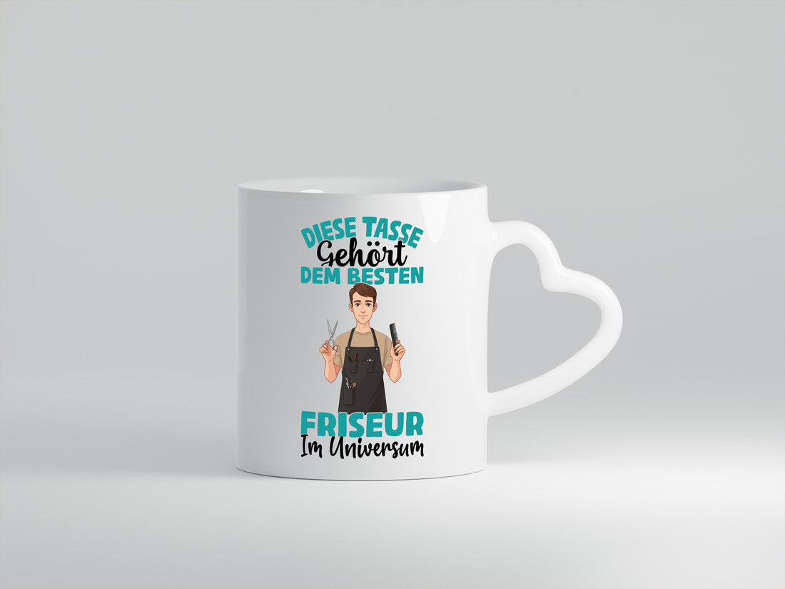 Im Universum: Friseur | Frisör lustiger Spruch Geschenk Humor Geschenkidee Tasse