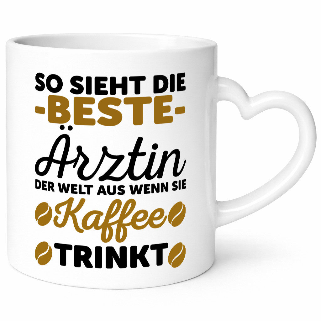 Beste Ärztin | Kaffeetrinkerin Tasse lustiger Spruch Geschenk Humor Geschenkidee