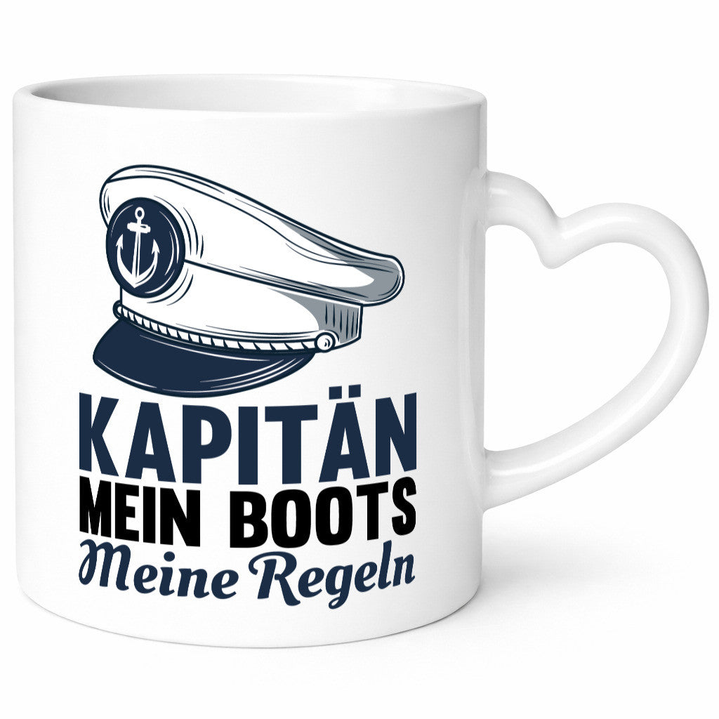 Mein Boot meine Regeln | Kapitän Tasse Schifffahrer Humor Geschenkidee