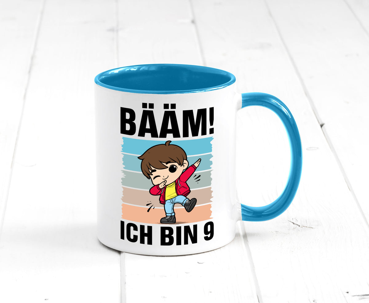 9. Geburtstag | Ich bin 9 Jahre Bäääm Dabbing Kind lustig Geschenkidee Geschenk Tasse