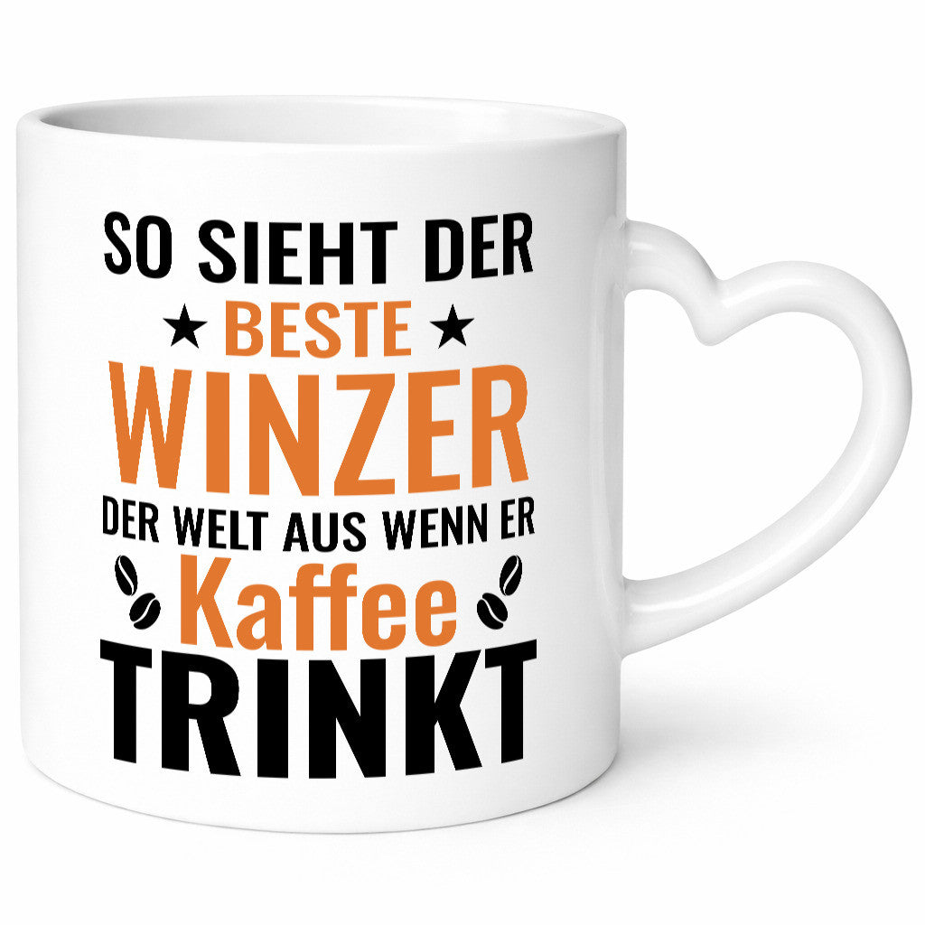 Kaffee trinkt: Winzer | Weinbauer Wein Humor Geschenkidee Tasse