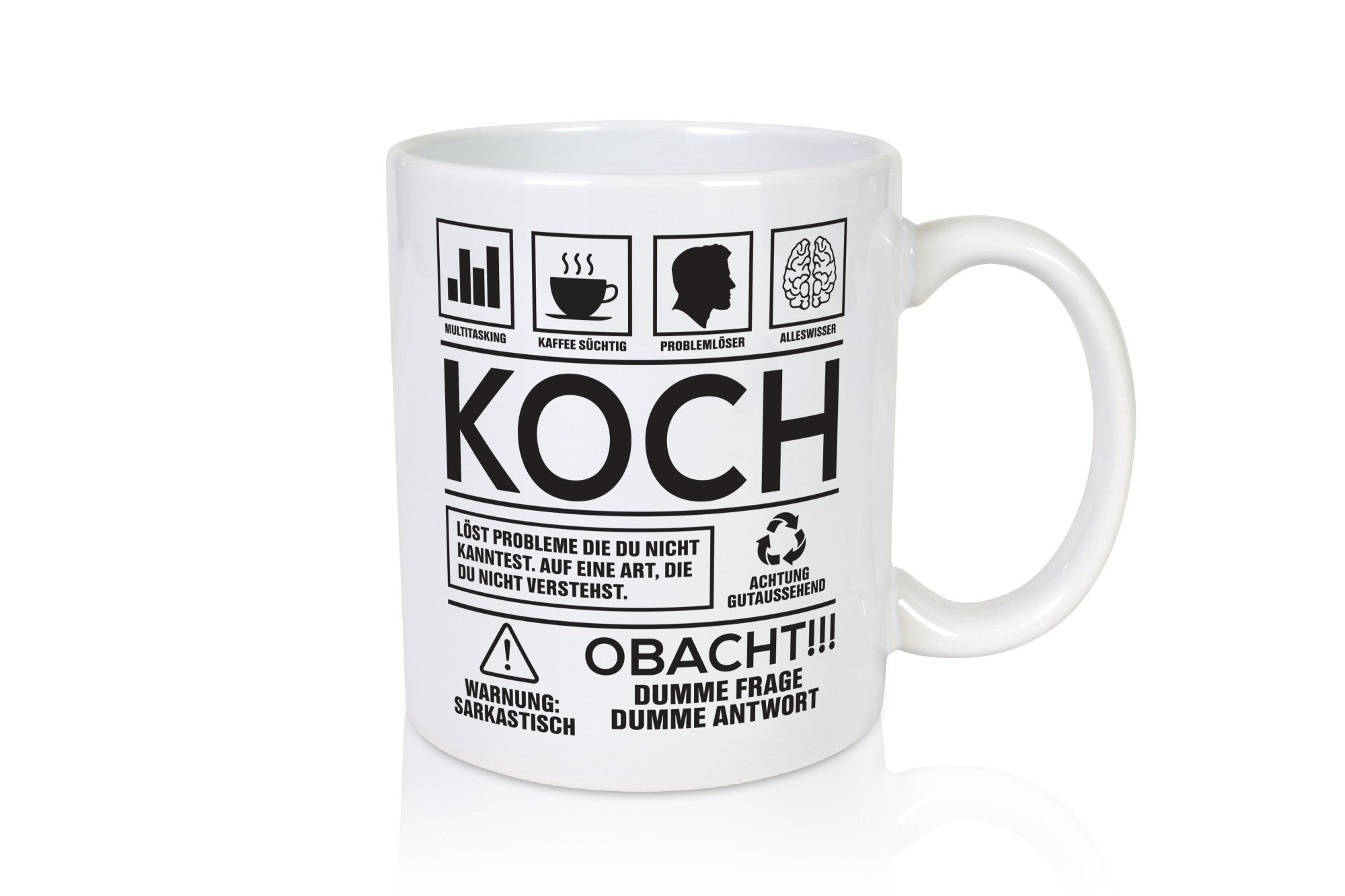 Achtung Probleme Koch | Chefkoch lustiger Spruch Geschenk Arbeit Kollegen Büro
