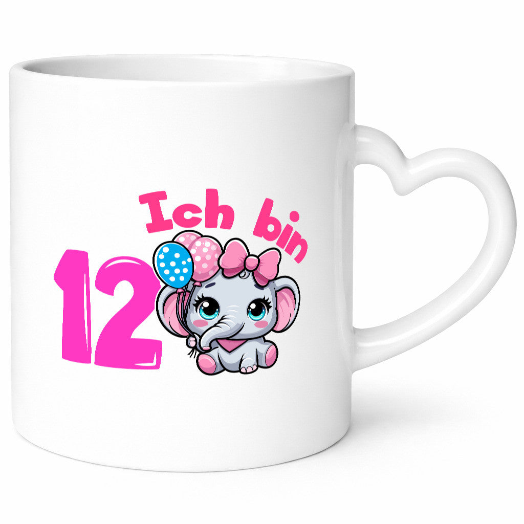 12. Geburtstag | 12 Jahre Elefant Mädchen Humor Geschenkidee Tasse