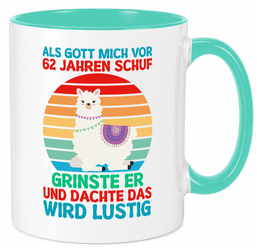 62. Geburtstag | 62 Jahre Gut Schuf mich Lama v2 Geschenk Geschenkidee lustiger