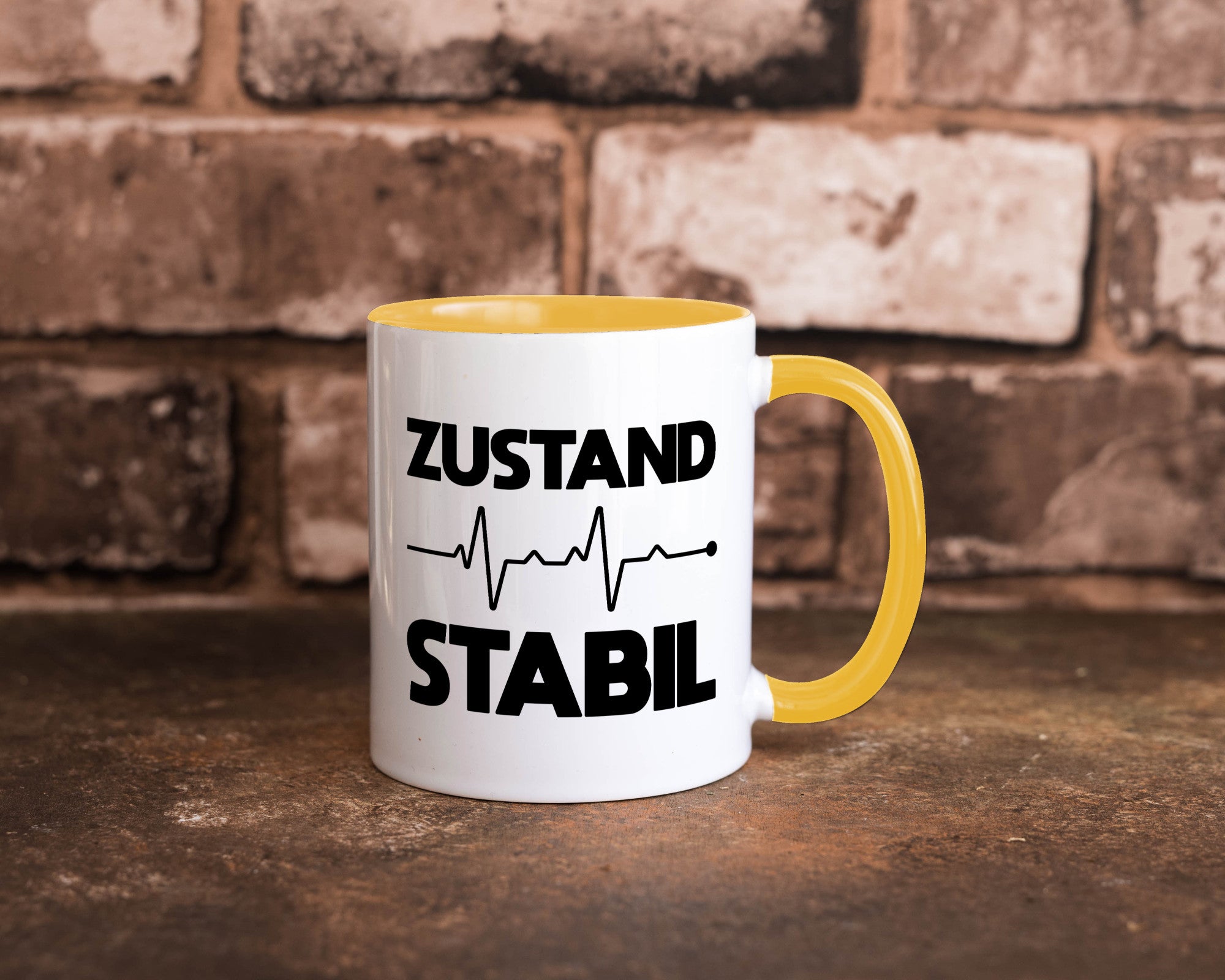 Zustand Stabil | Herzschlag Heartbeat lustiger Spruch Geschenk Humor