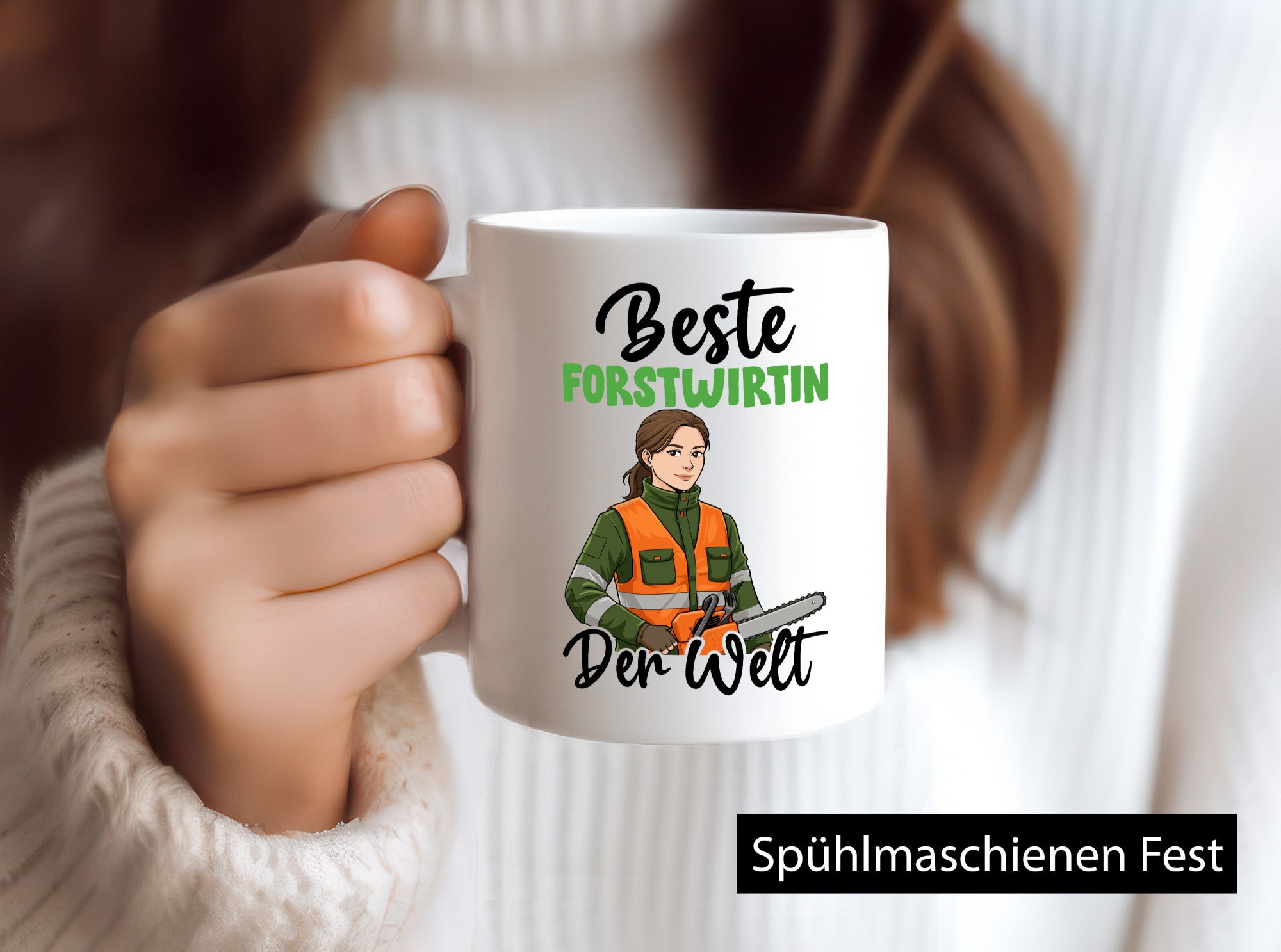 Beste Forstwirtin | Forst Wirtin v2 lustig Humor Geschenkidee Geschenk Tasse