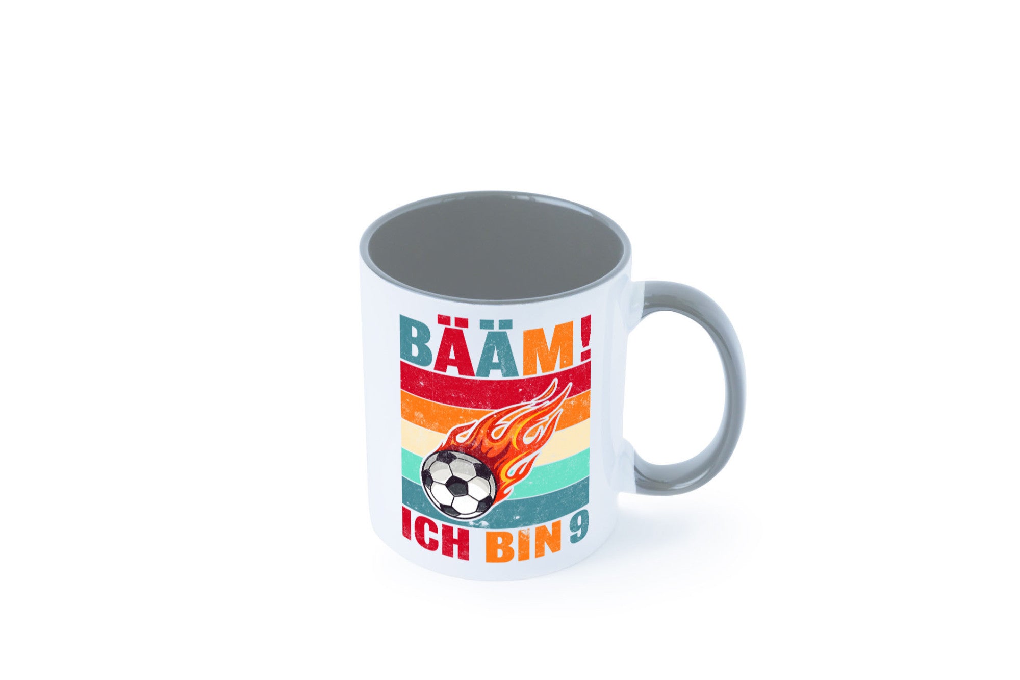 9. Geburtstag | Bääm ich bin 9 Fußball Geschenkidee Humor Tasse