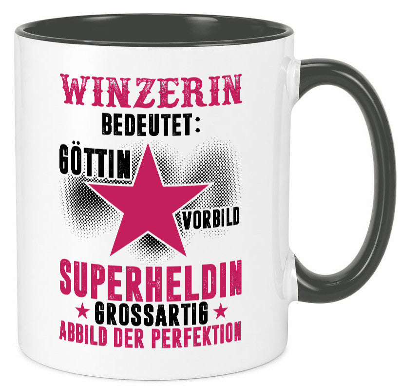 Bedeutung von Winzerin | Weinbauer Wein lustiger Spruch Geschenk Humor
