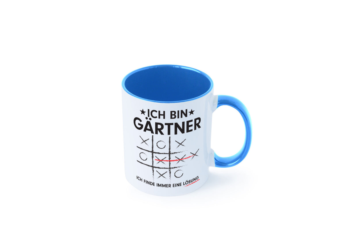 Lösung finden: Gärtner | Gartenbau v2 Geschenk Humor Geschenkidee lustiger Tasse