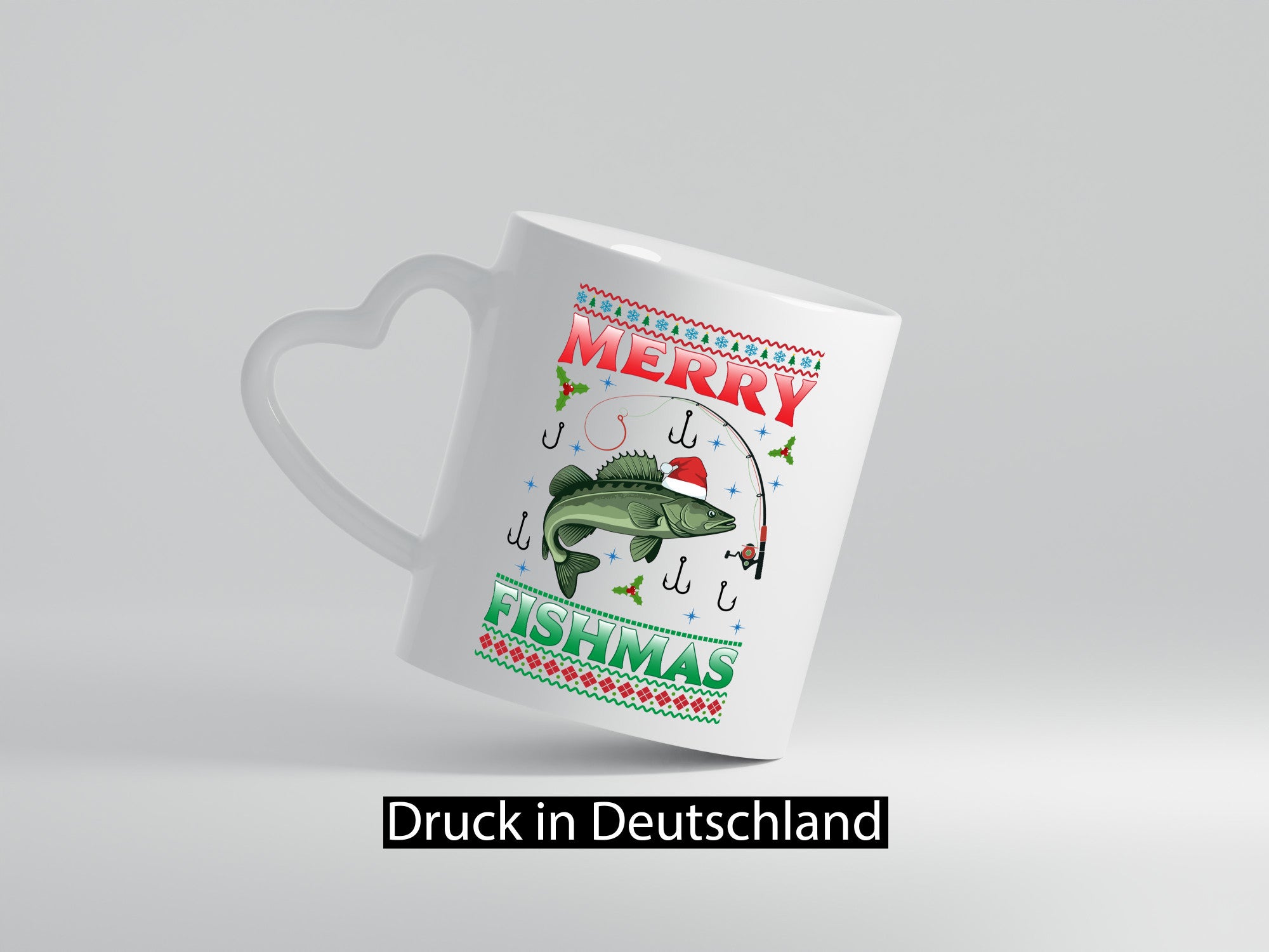 Merry Fishmas | Ugly Christmas Angler Angeln lustiger Spruch Geschenk Humor