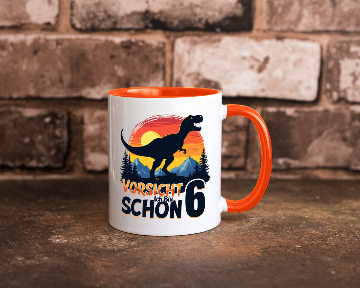 6. Geburtstag | 6 Jahre Dinosaurier Geschenkidee Humor Tasse