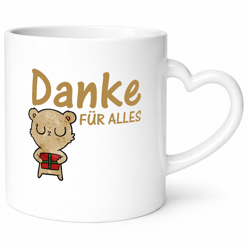 Danke für Alles | Dankeschön Spruch Bär Mitbringsel Geschenk Humor Geschenkidee