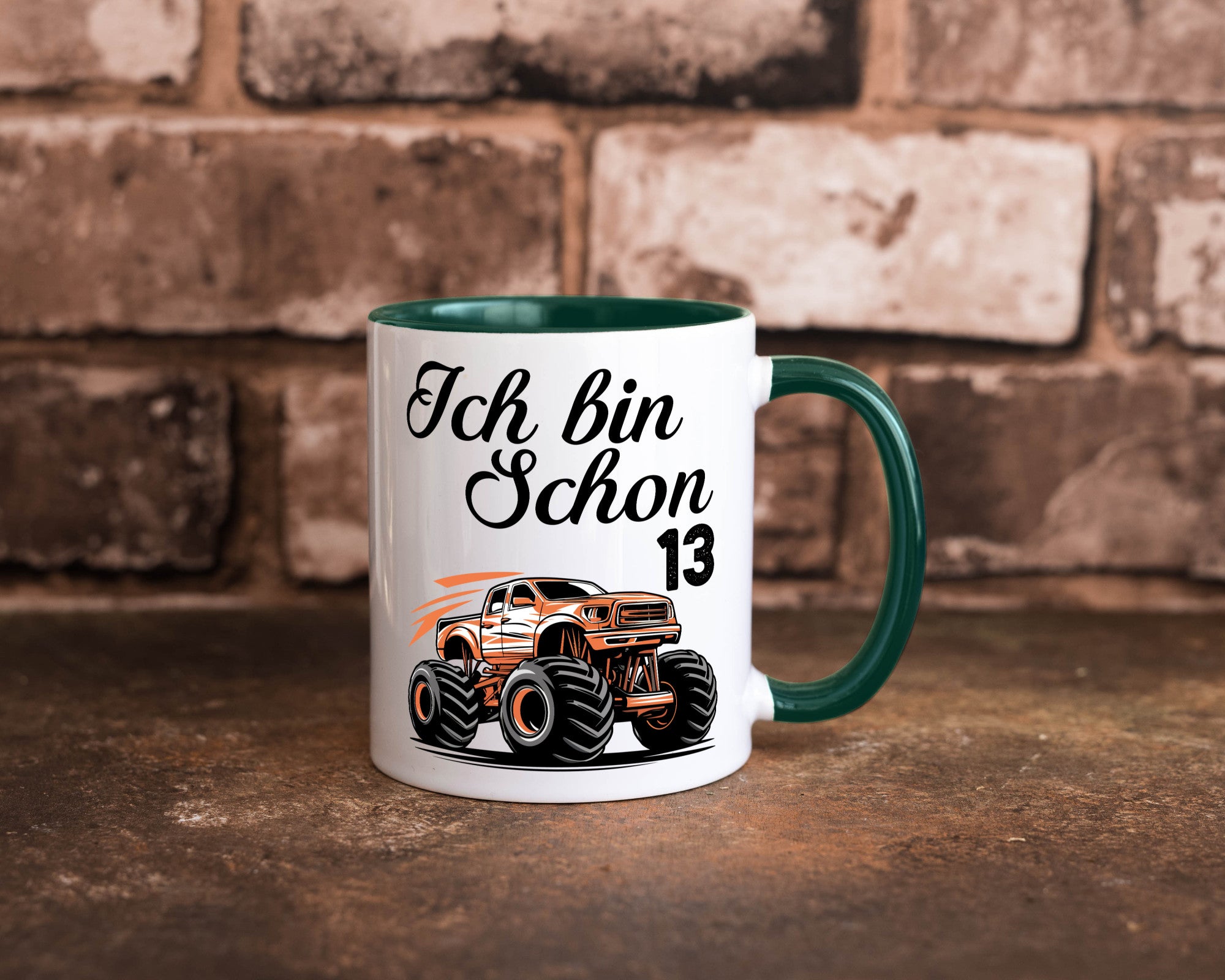 13. Geburtstag | Monster truck 13 Jahre Geschenkidee Humor Tasse