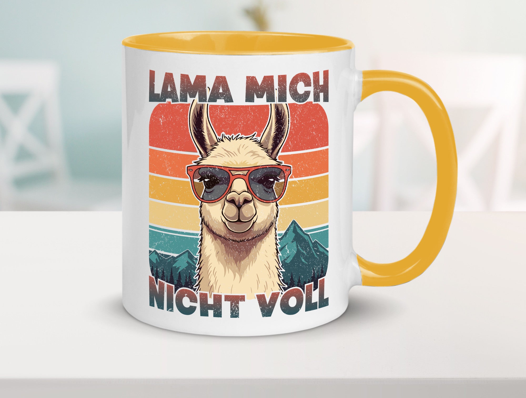 Lama mich nicht voll | Alpaka Kamel Retro lustig Humor Geschenkidee Geschenk