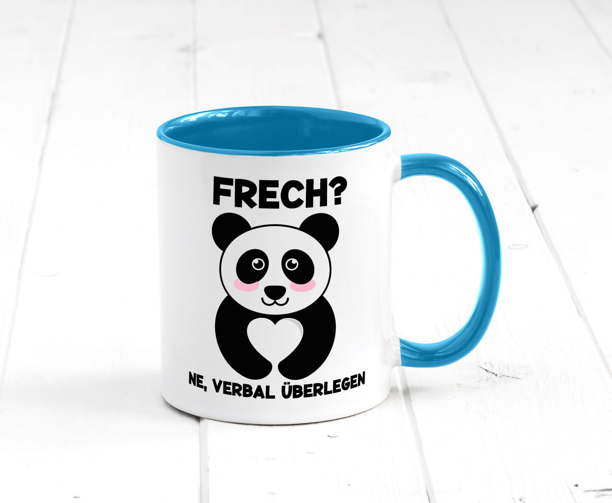 Frech | Verbal überlegen süßer Pandabär kecker Spruch lustiger Geschenk Humor Tasse