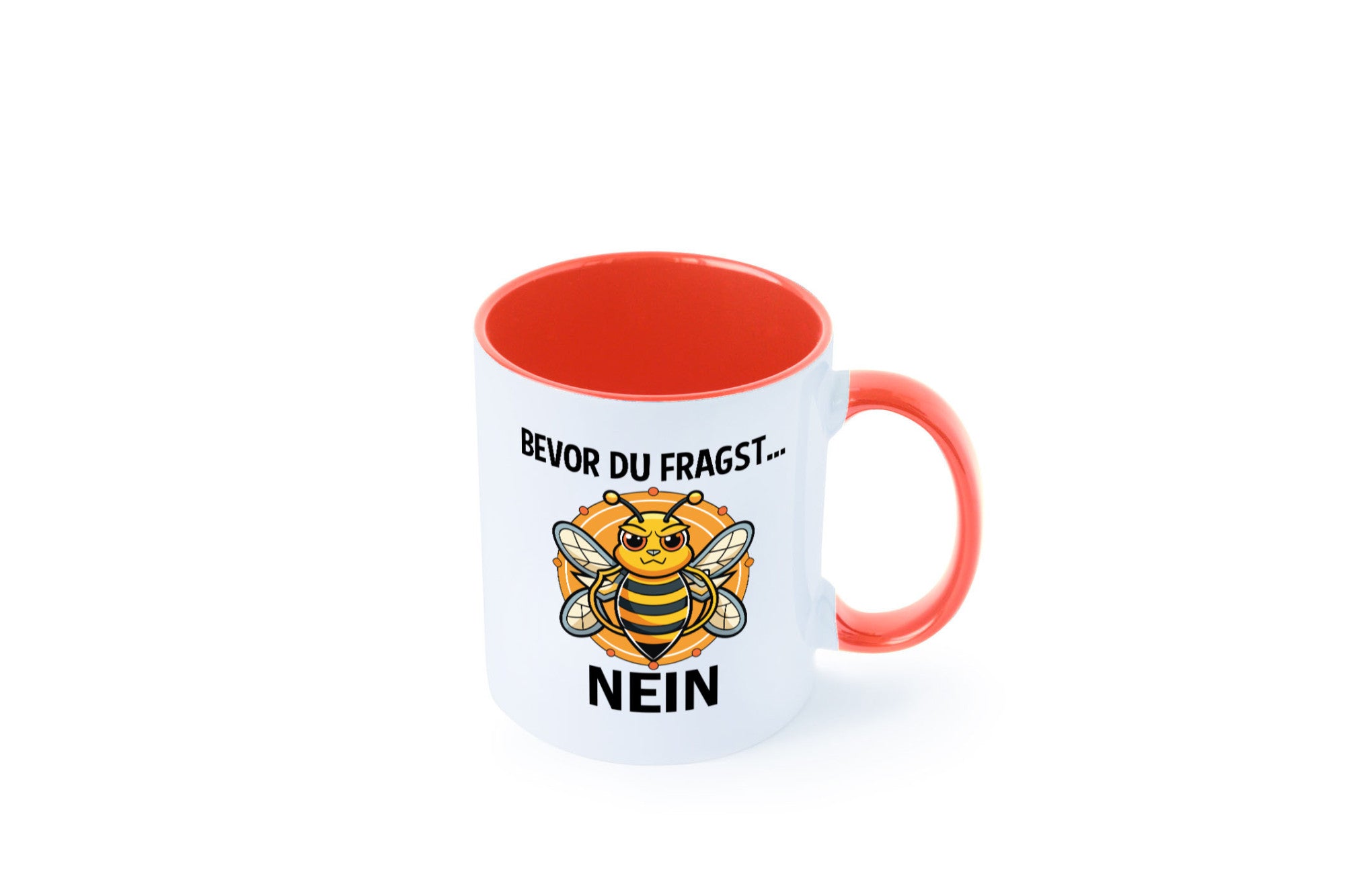 Bevor du fragst... Nein | Hummeln v2 lustig Humor Geschenkidee Geschenk Tasse