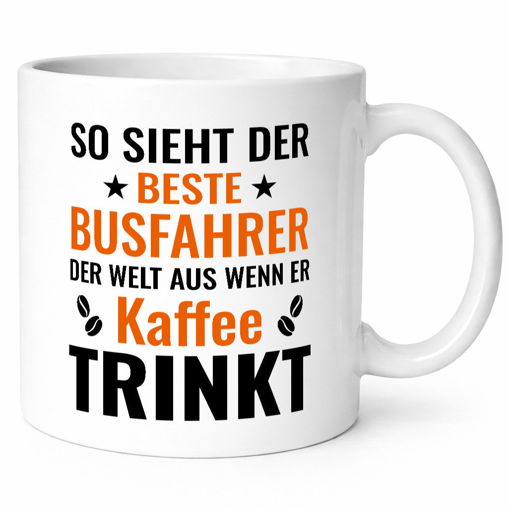 Kaffee trinkt: Busfahrer | Berufsfahrer Fahrer Geschenk Arbeit Kollegen Büro