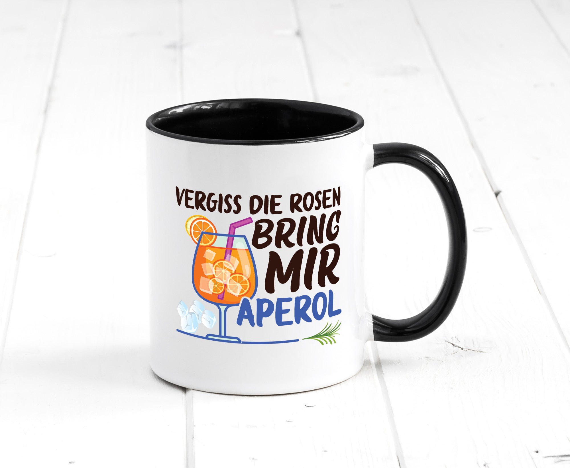 Bring mir Aperol | Rosen Paar Party Geschenkidee Humor Tasse
