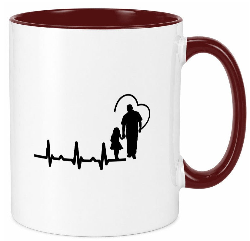 Vater Tochter Herz | Papa Vatertag Vaterliebe lustiger Spruch Geschenk Familie Tasse