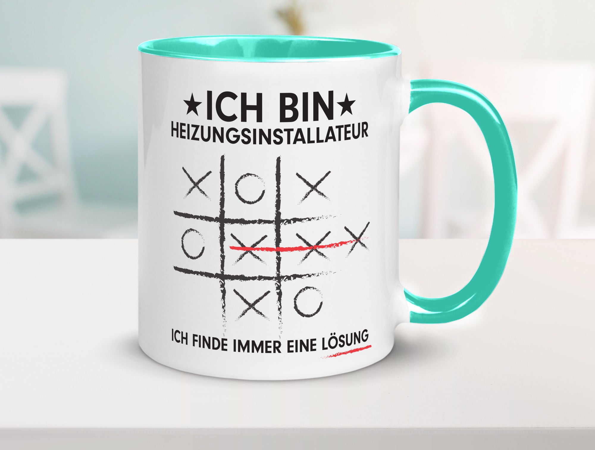 Löse Probleme: Heizungsinstallateur | Heizungsbauer Humor Geschenkidee Tasse