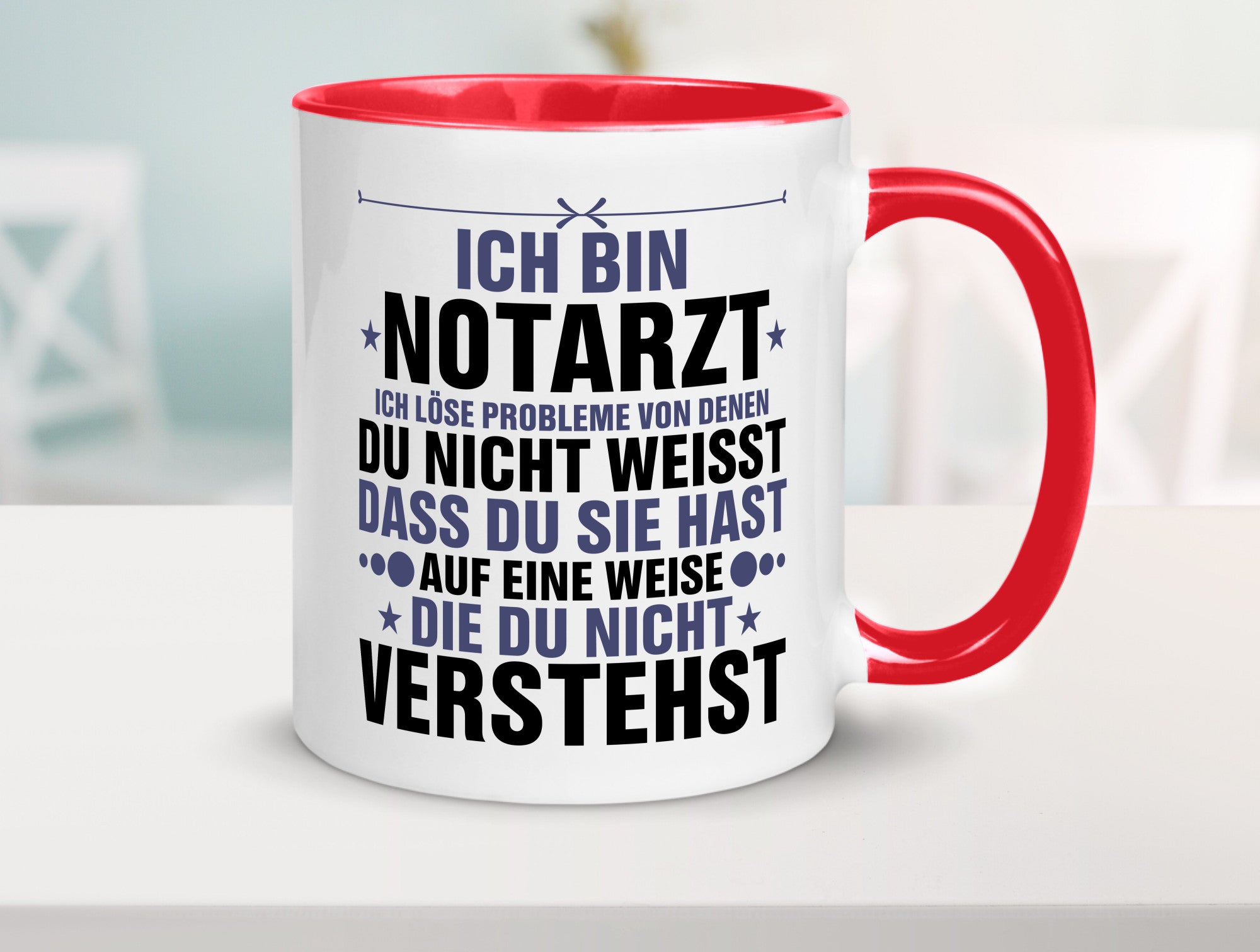 Löse Probleme: Notarzt | Arzt v2 Geschenkidee Humor Tasse