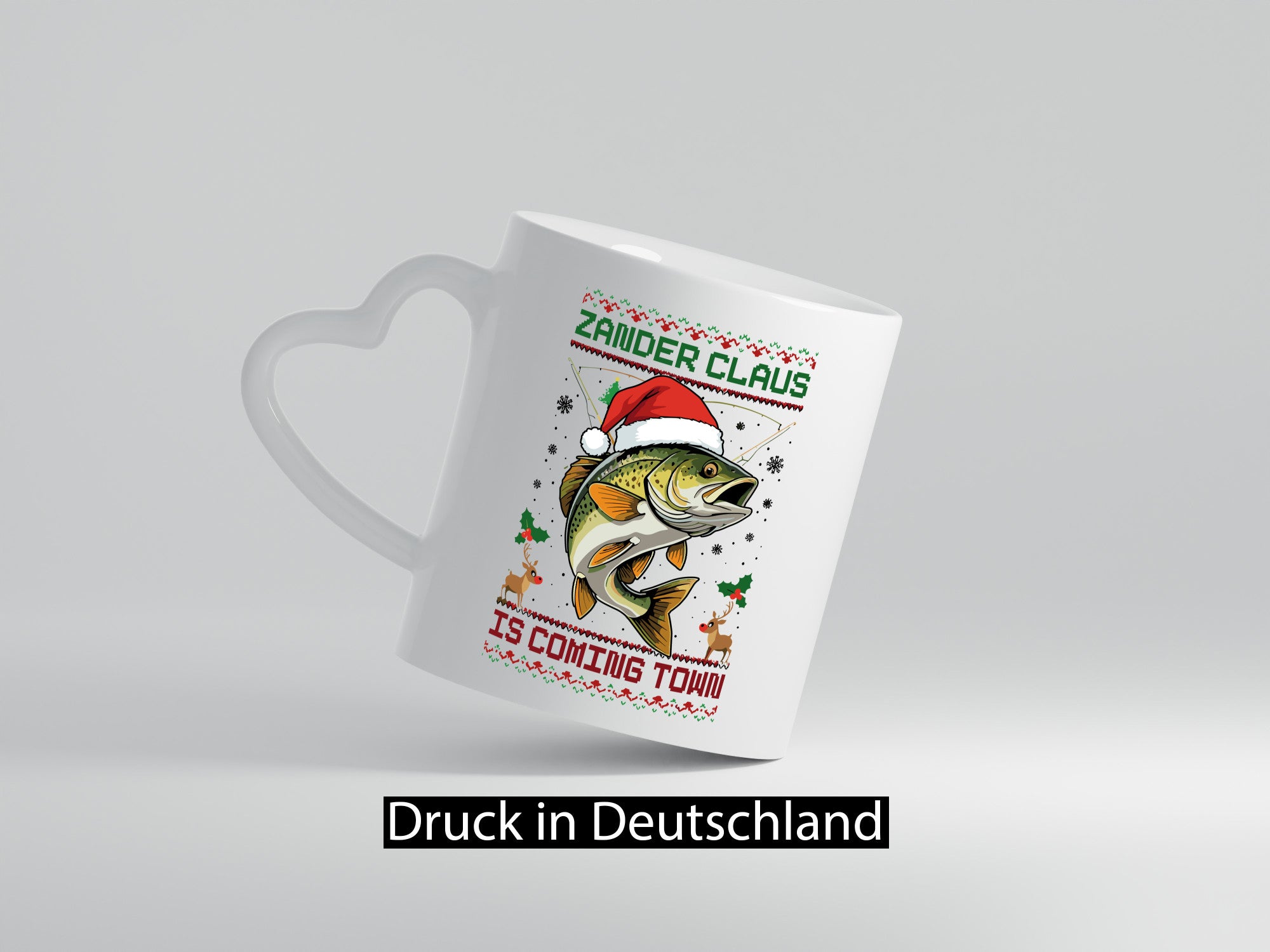 Zander Claus | Ugly Christmas Angler Geschenk Humor Geschenkidee lustiger