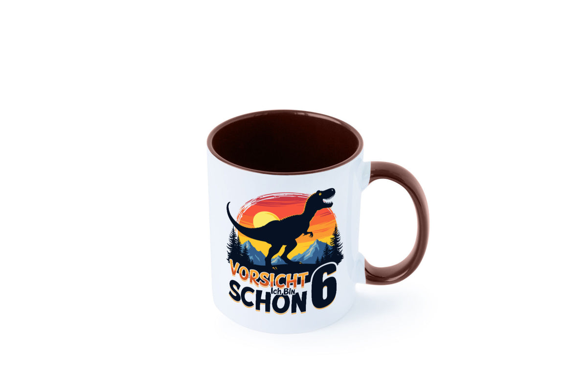 6. Geburtstag | 6 Jahre Dinosaurier Geschenkidee Humor Tasse