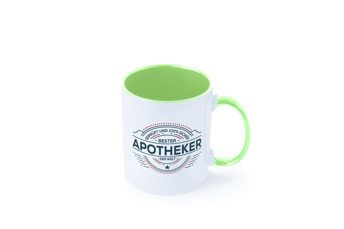 Geprüft und sicher: Apotheker | Apotheke Pharmazie Geschenkidee Humor Tasse
